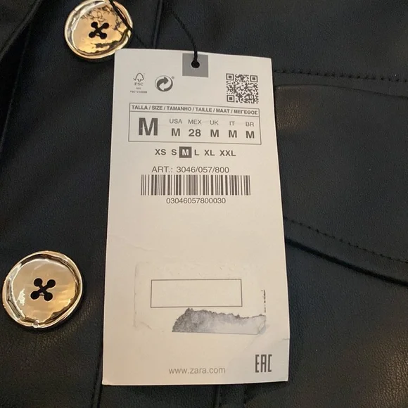 Zara faux leather jacket - Picture 6 of 6